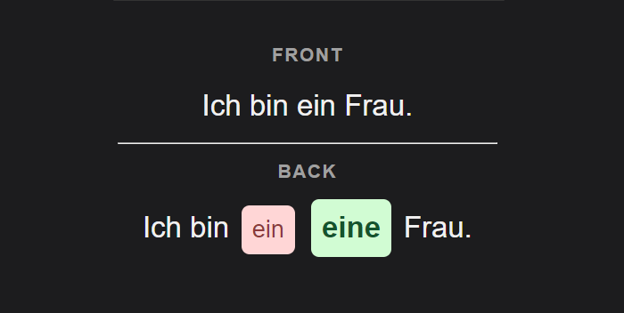 Anki flashcard generated from Lexi's correction